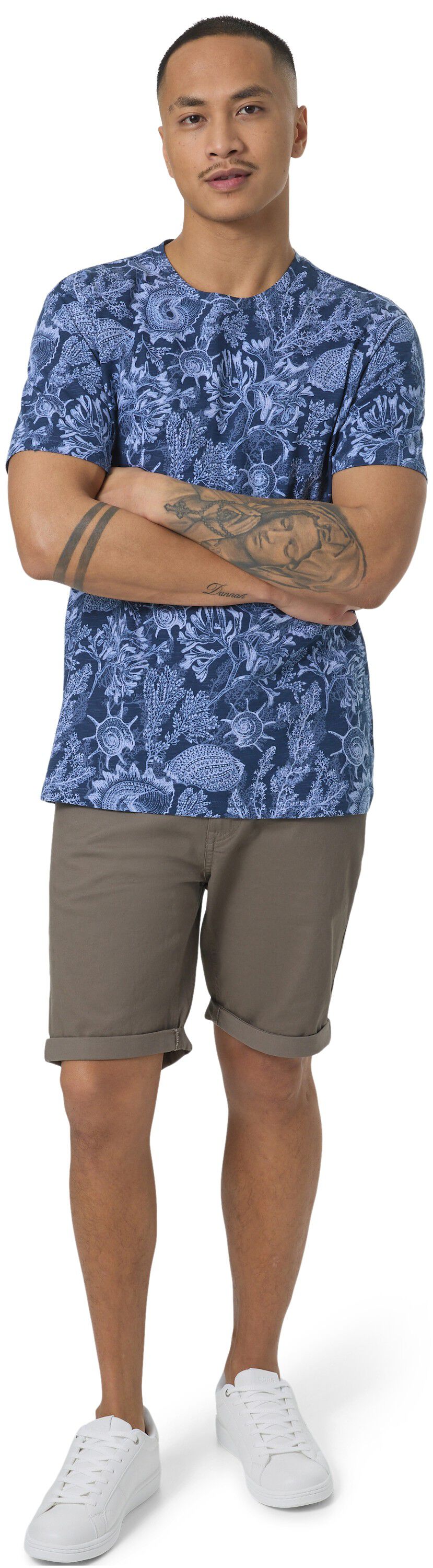 All Over Printed Slub T-shirt