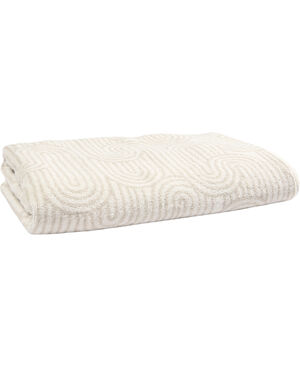 swirl towel J326 col. 01 white/beige 70x140