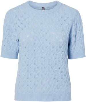 PCLELOU SS O-NECK KNIT NOOS BC