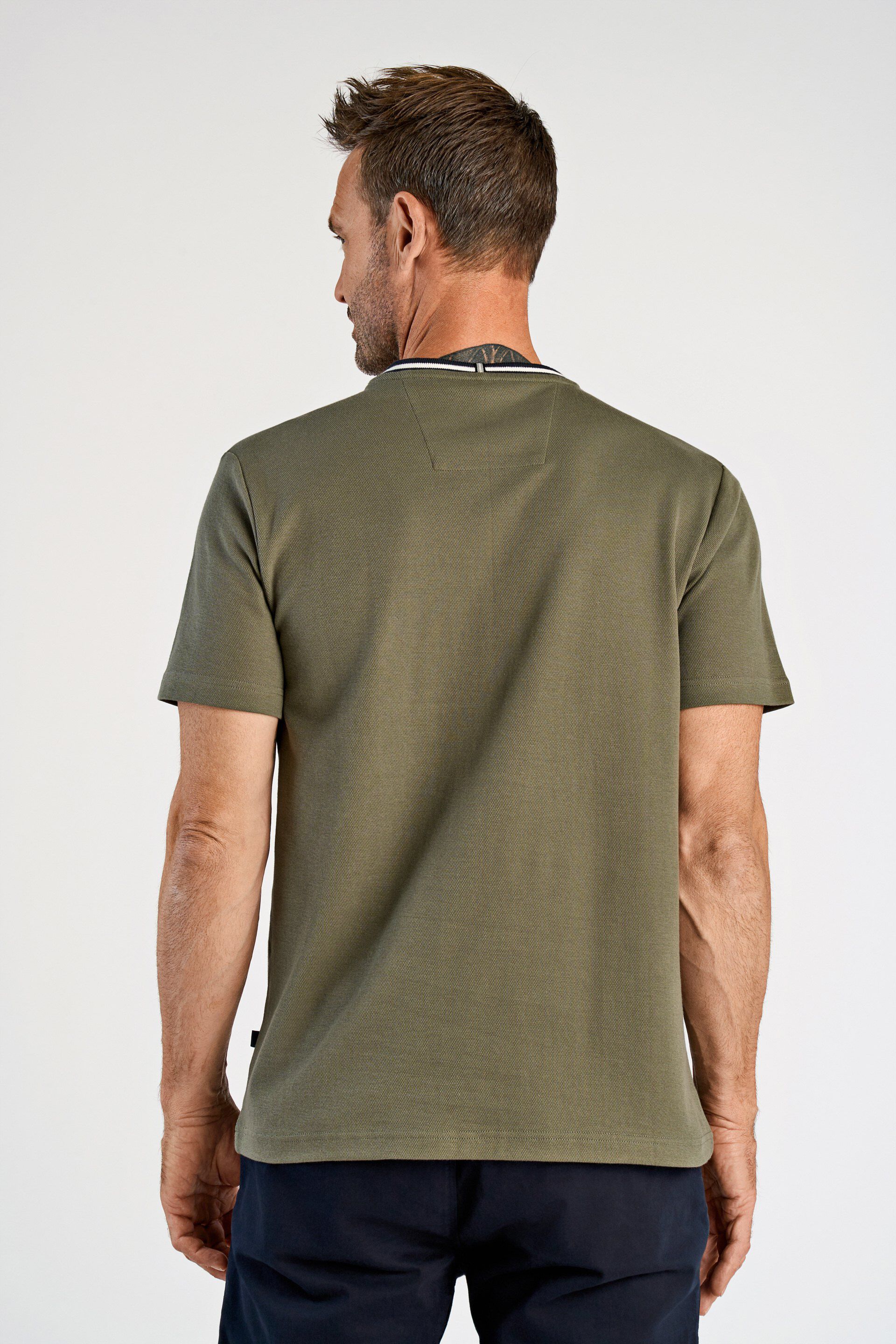 Structured o-neck tee S/S