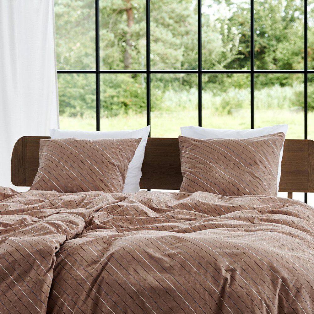 &Oslash;kologisk sengelinned Lune brun - GOTS