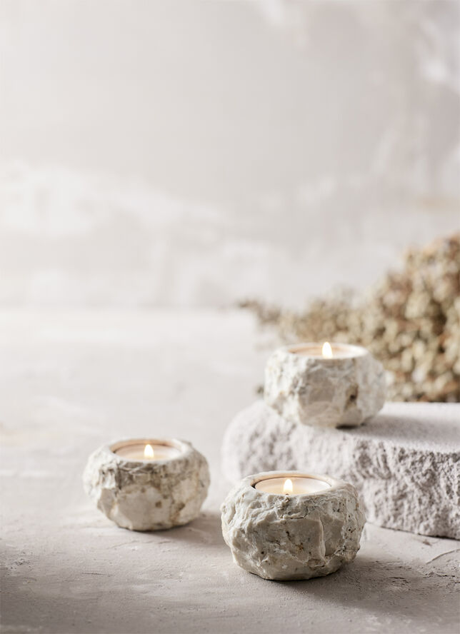 Fyrfadsstage Batu - Creme