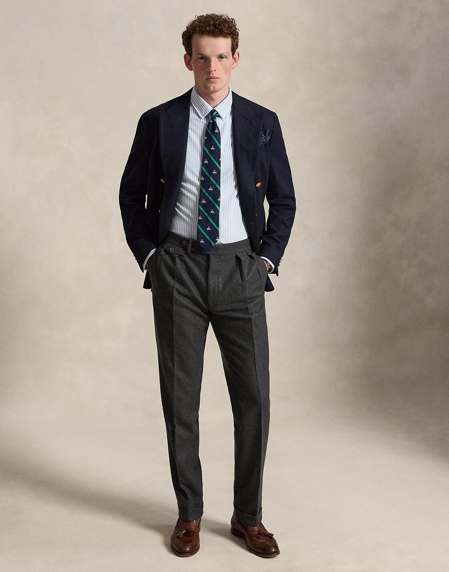 STRCH OXFORD INTRLK-KNT-SHIRT