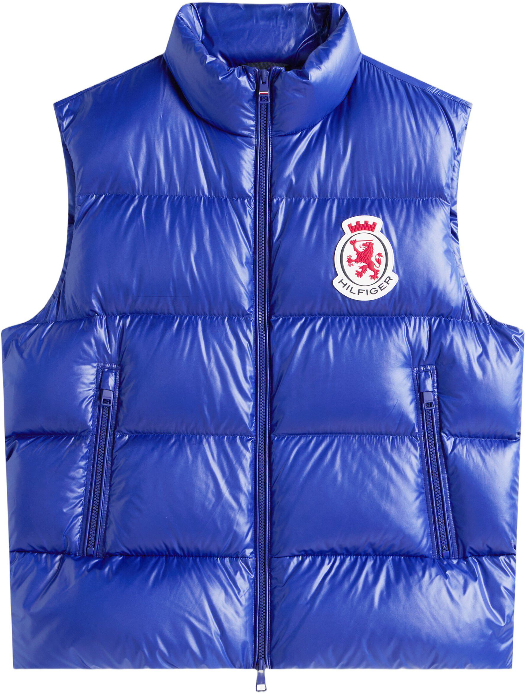 RWB CREST SHINY DOWN VEST
