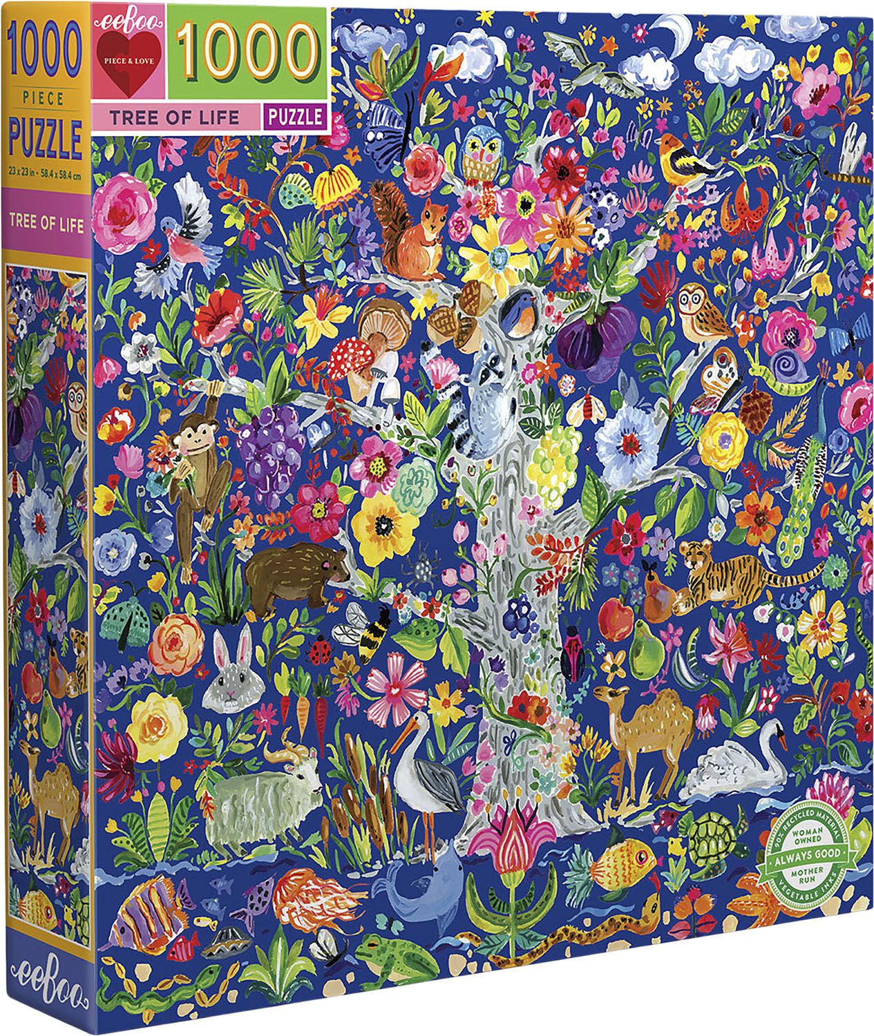 eeBoo - Puslespil 1000 brk - Livets tr&aelig;