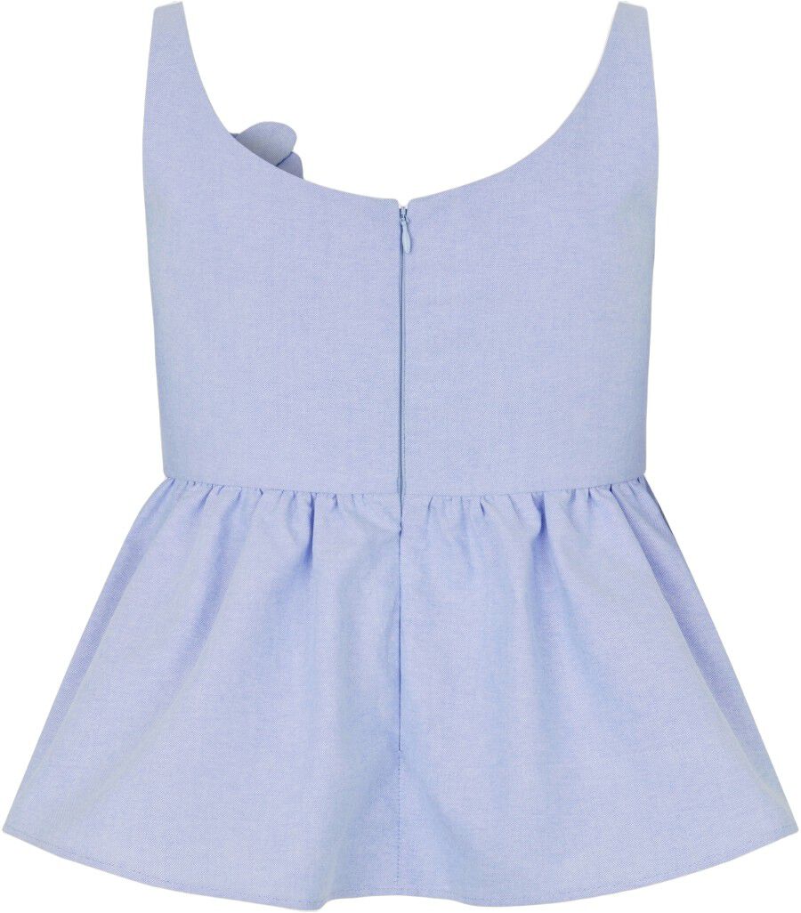 2464 Floral Shirting, Floral Peplum Top