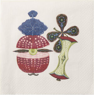 Taika Servietter 33x33cm Sato Rød