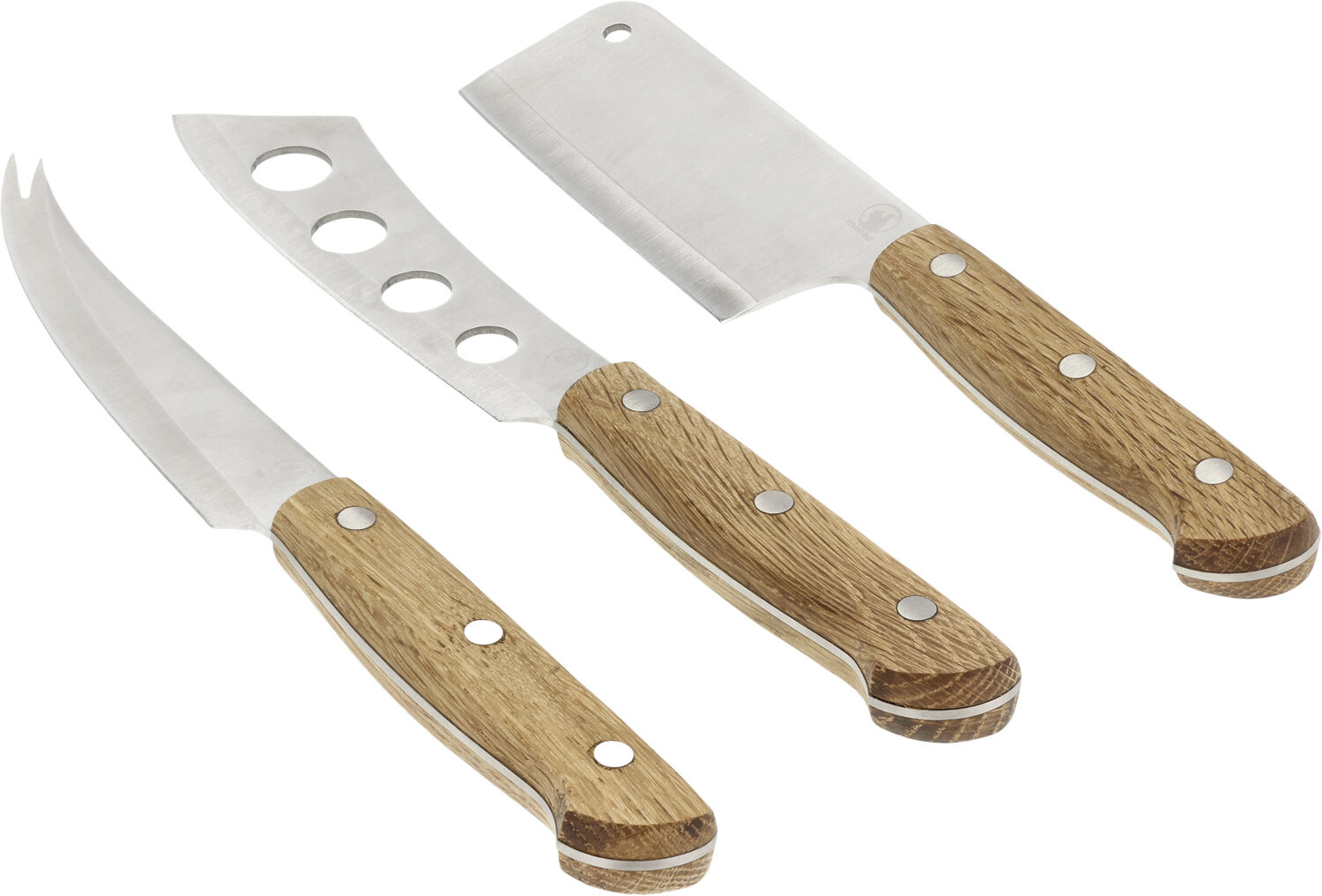 Ostes&aelig;t Foresta 3 dele Eg/Rustfrit st&aring;l