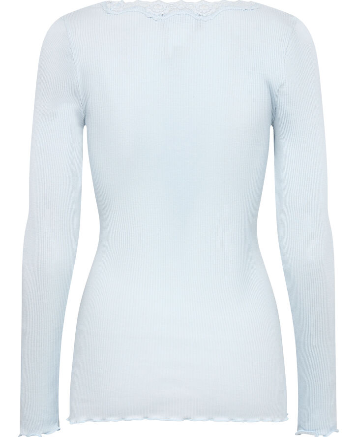 Silk t-shirt w/ lace