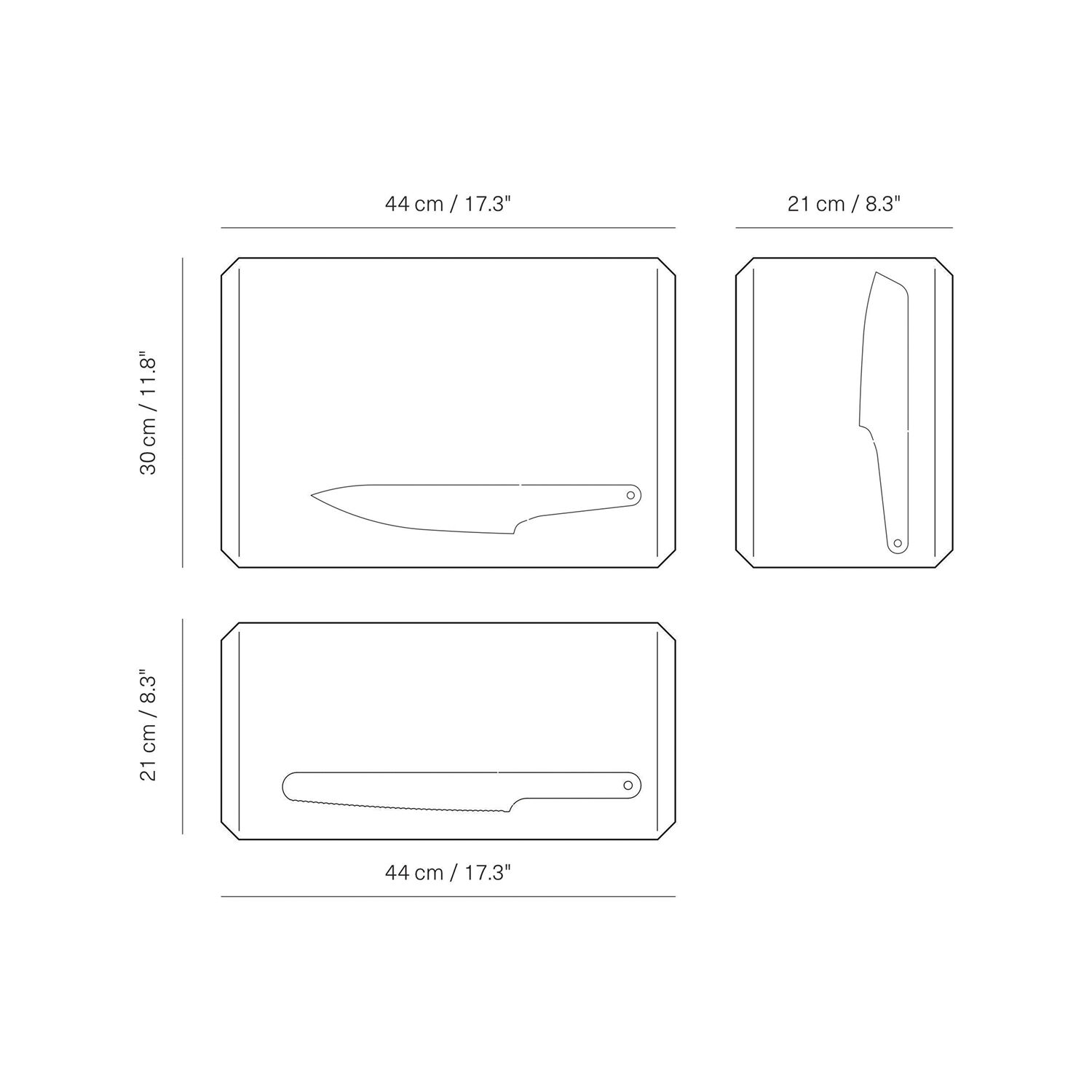 Veark Chopping board Polyd / Yellow/ L