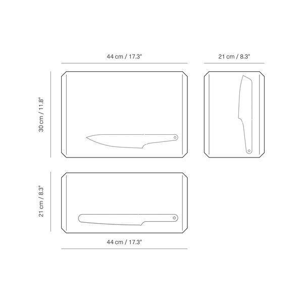 Veark Chopping board Polyd / Yellow/ L