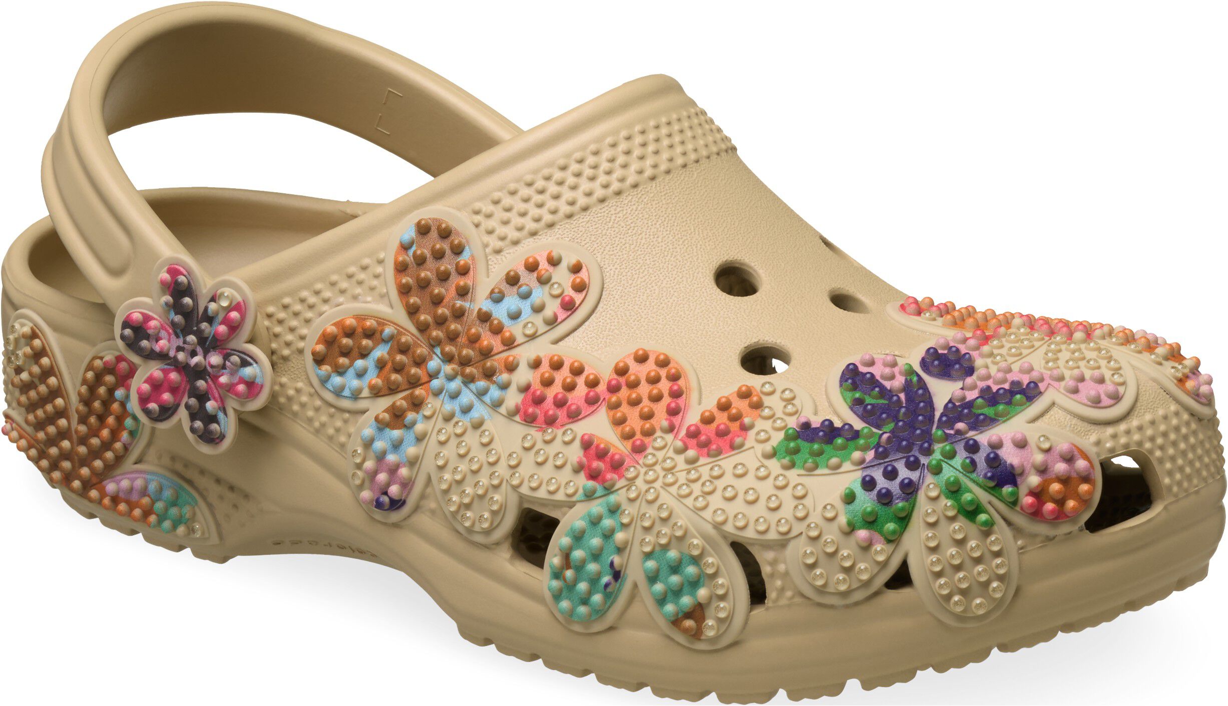 Classic Summer Beaded Clog Bge