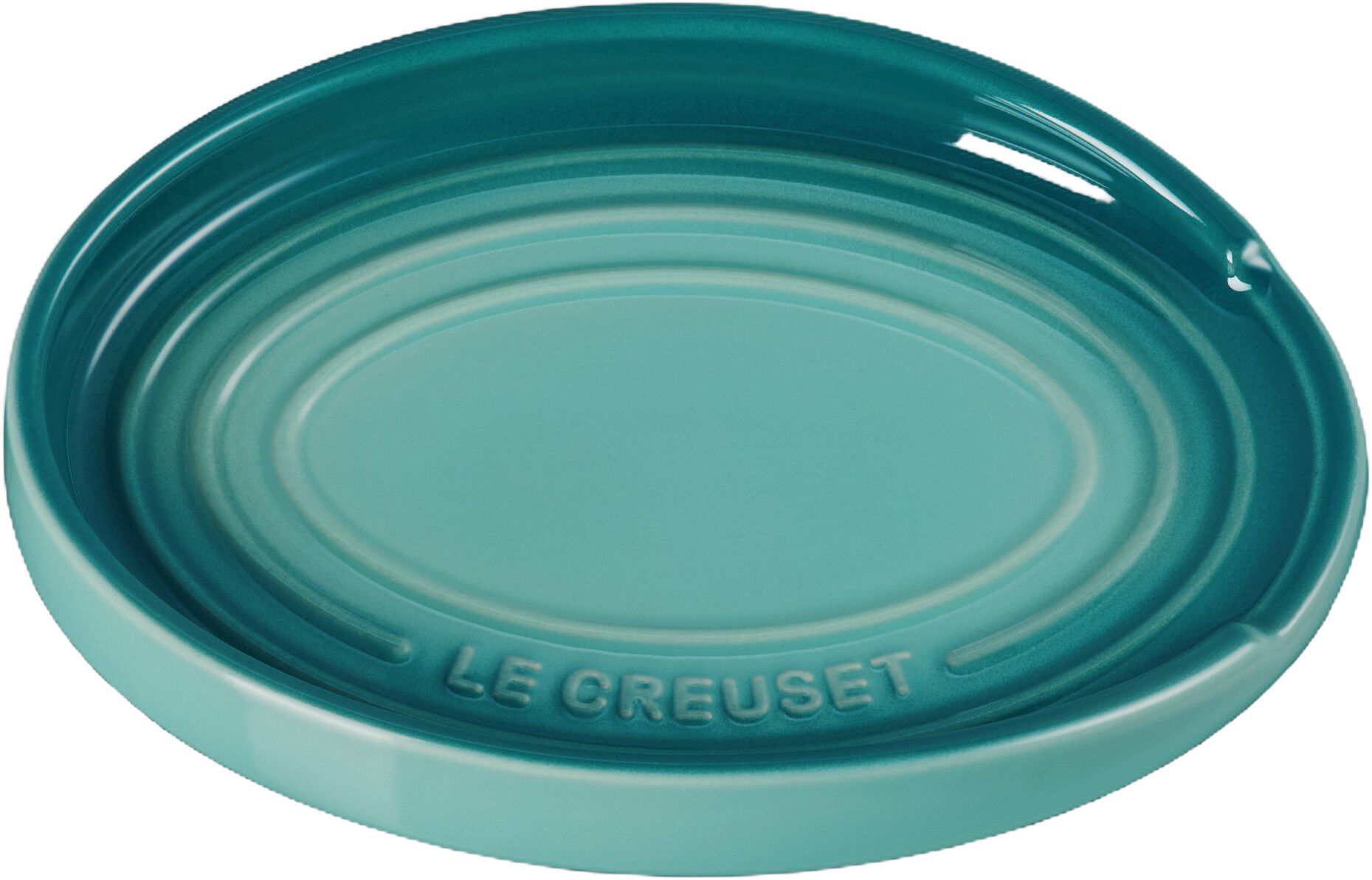 Le Creuset Signature stent&oslash;j oval grydeskeholder Bleu Riviera