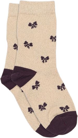 Bow glitter socks