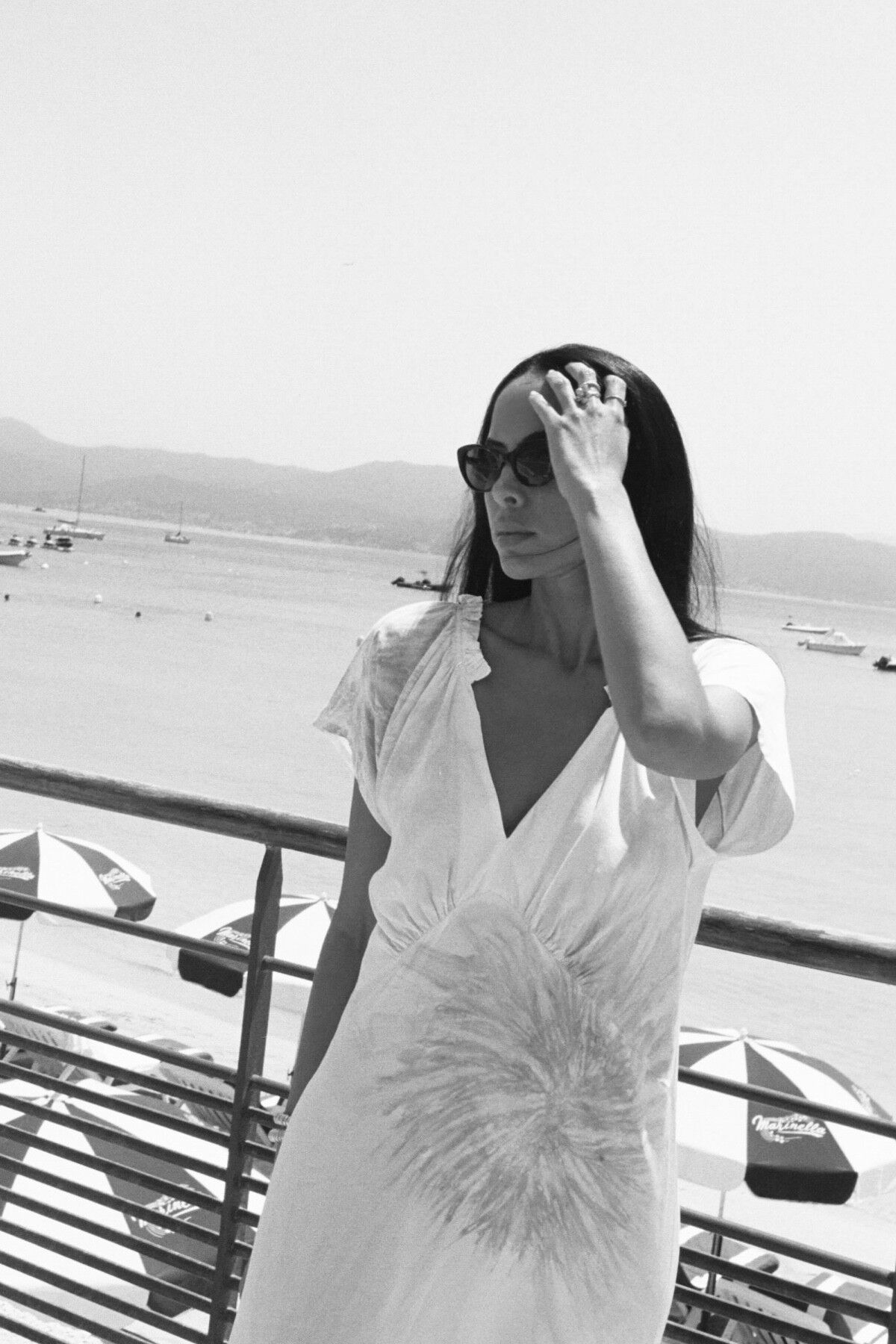 Cartwheel frill neck dress - Rosie