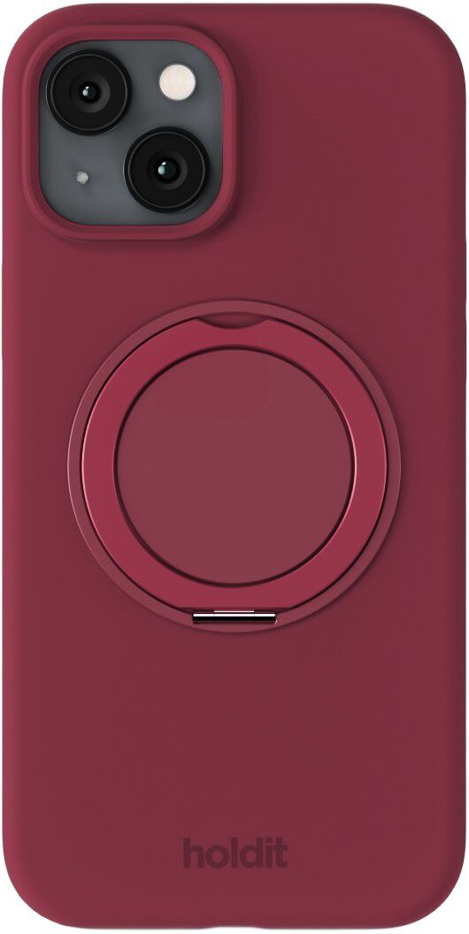 Silicone Stand Case iPhone 15 Red Velvet