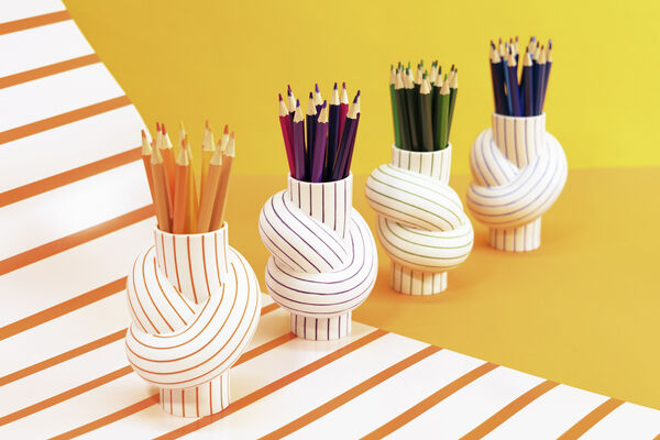 Vase 12cm, Mango, Node Stripes