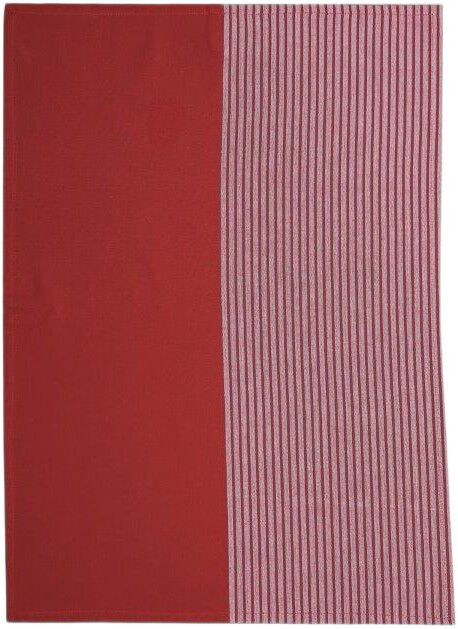 Tea Towels 50x70 cm MIX Stripe dark red