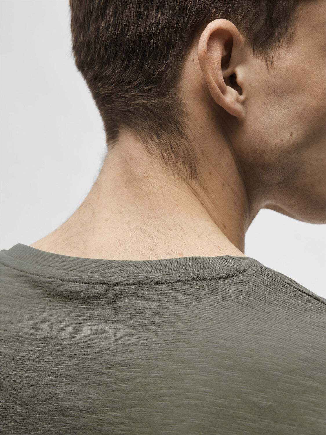 SLHASPEN SLUB SS O-NECK TEE NOOS