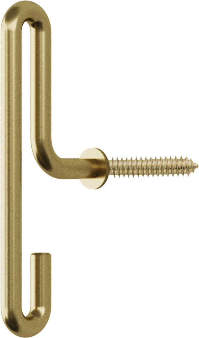 Wall Hook, Matt Gold, Small x2