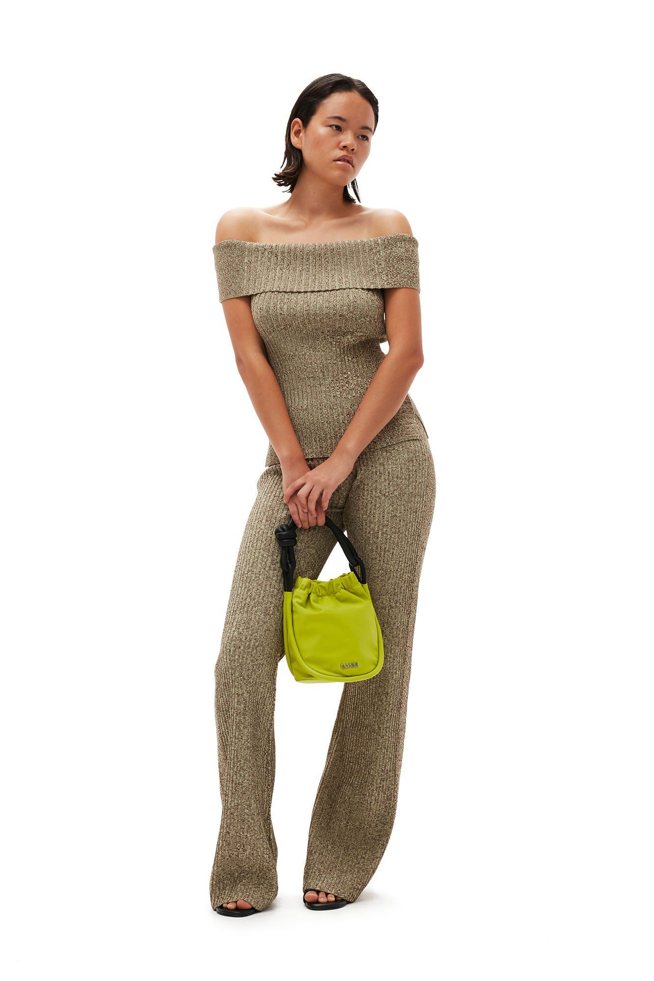 Melange Knit Pants