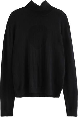 Blød trøje i merinould med rullekra