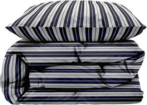 Sengetøj 140 x 220 cm Flow Navy blue