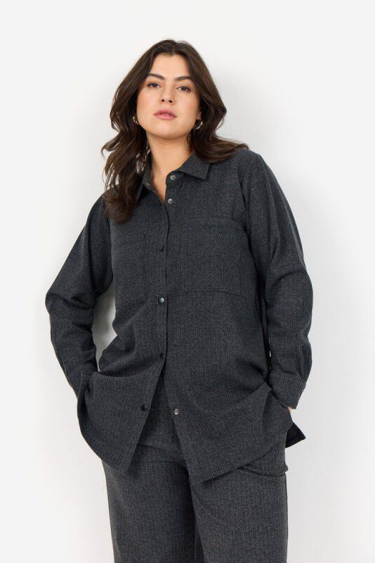 Curvy WA-NOIDA 4 Skjorte M&oslash;rk brun