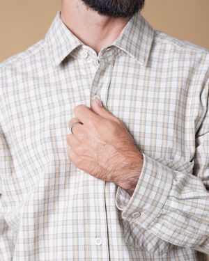 CHECKED MEN'S RELAXED SHIRT