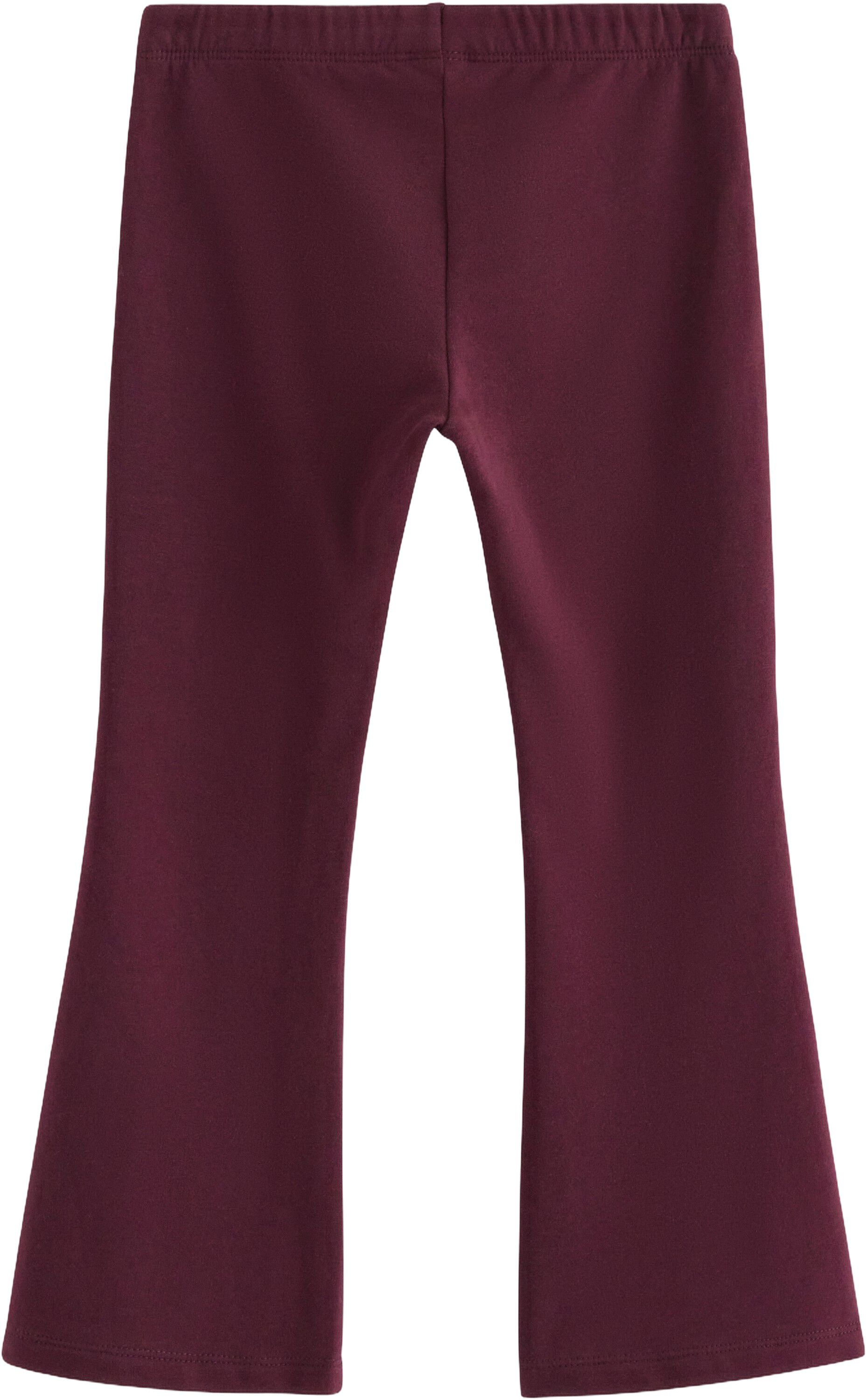 Flared leggings in soft cotton jers