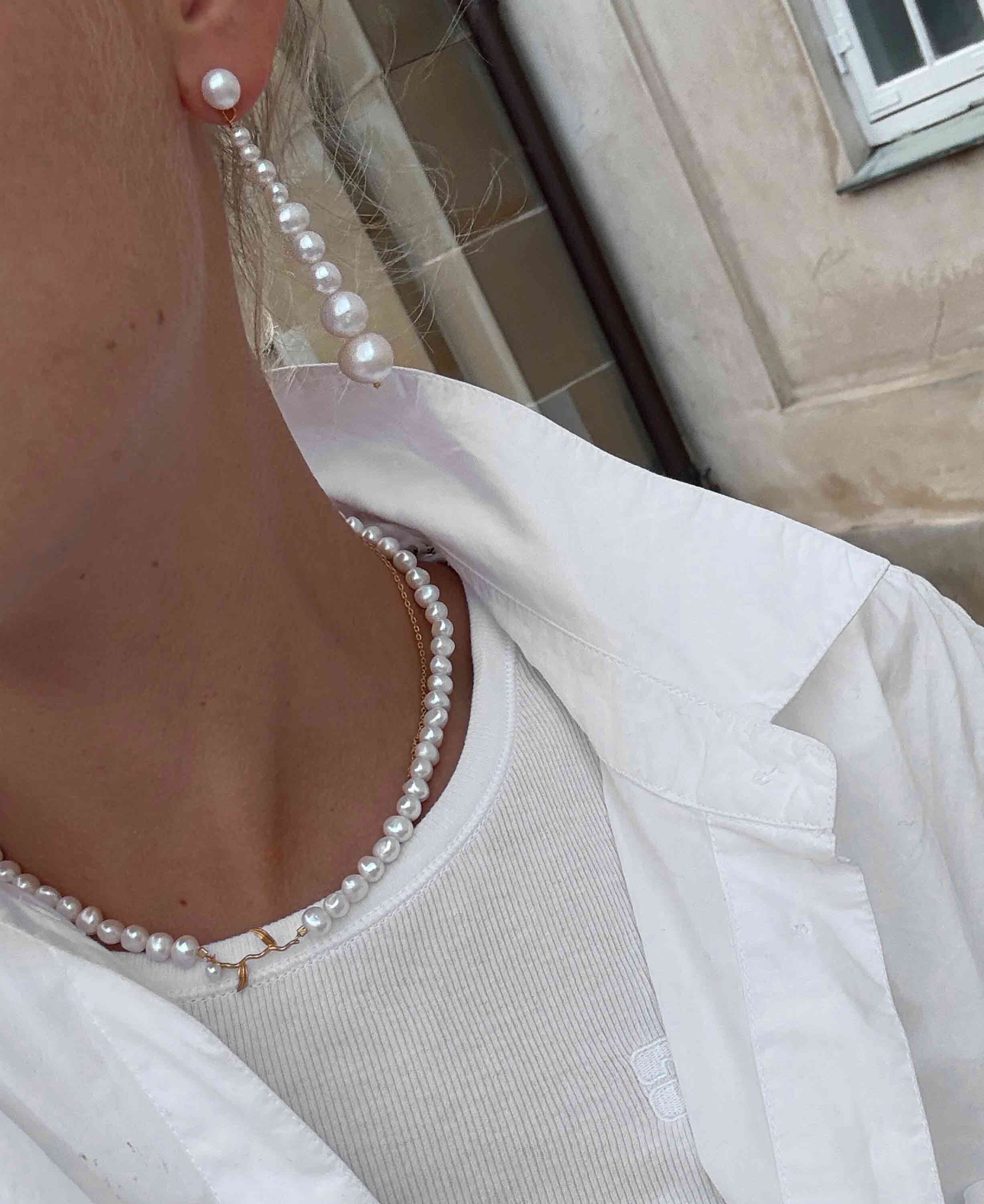 Marigold pearl halsk&aelig;de