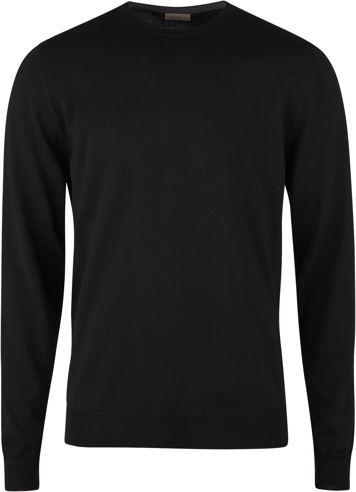 Sweater Knitted Crew Neck With Patch Merino Wool