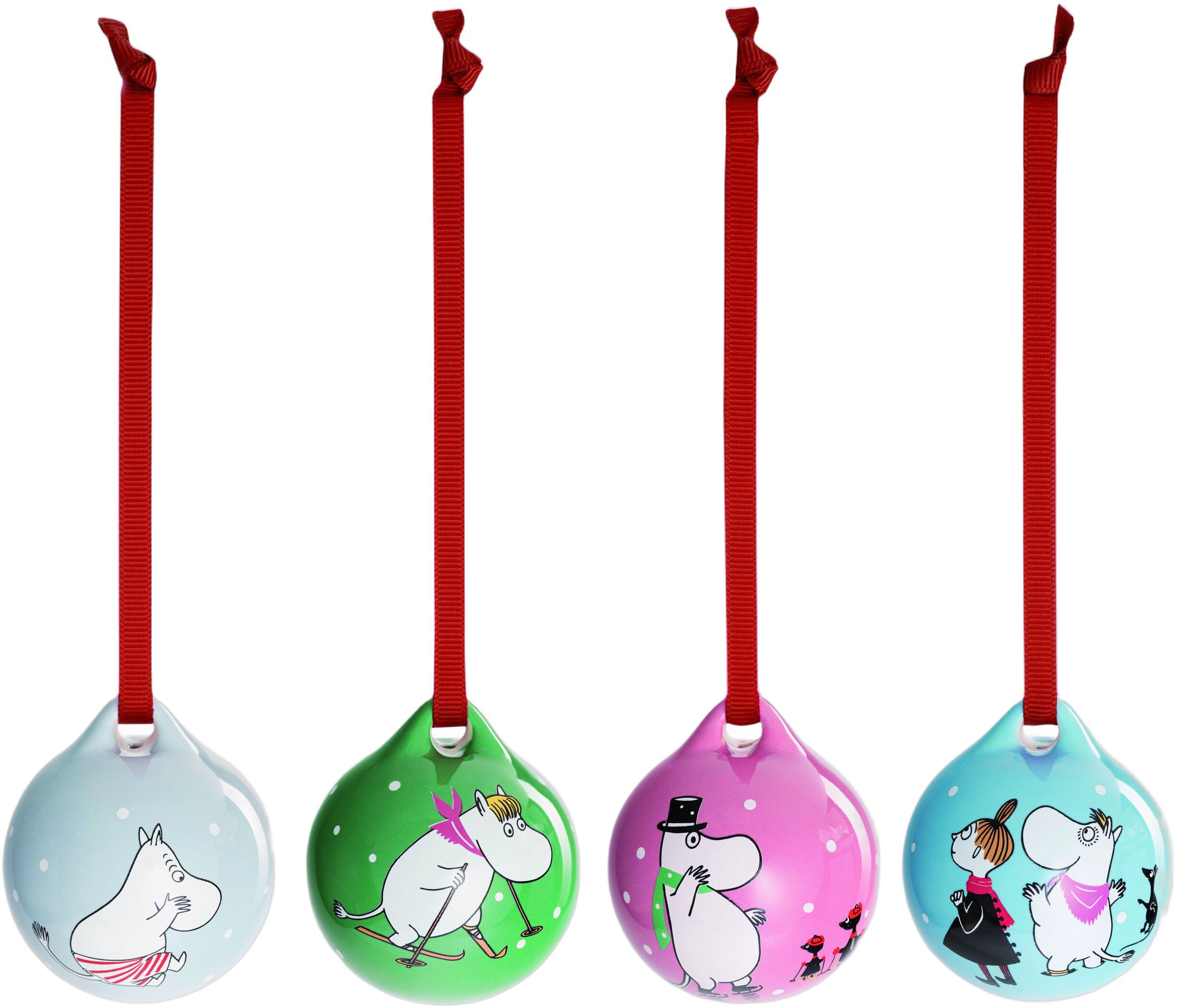 Moomin Arabia minikugles&aelig;t 4stk Vintersport