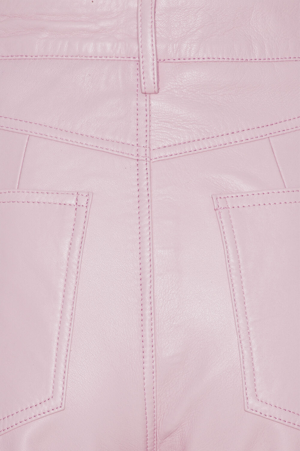 Leather Straight Pants