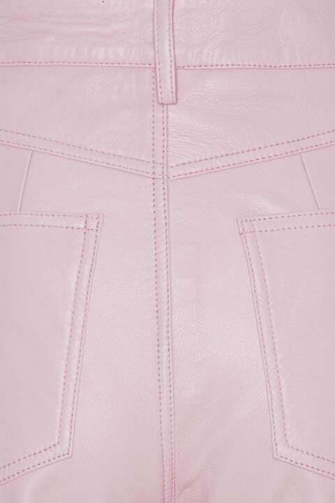 Leather Straight Pants