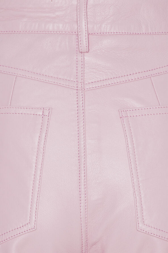 Leather Straight Pants