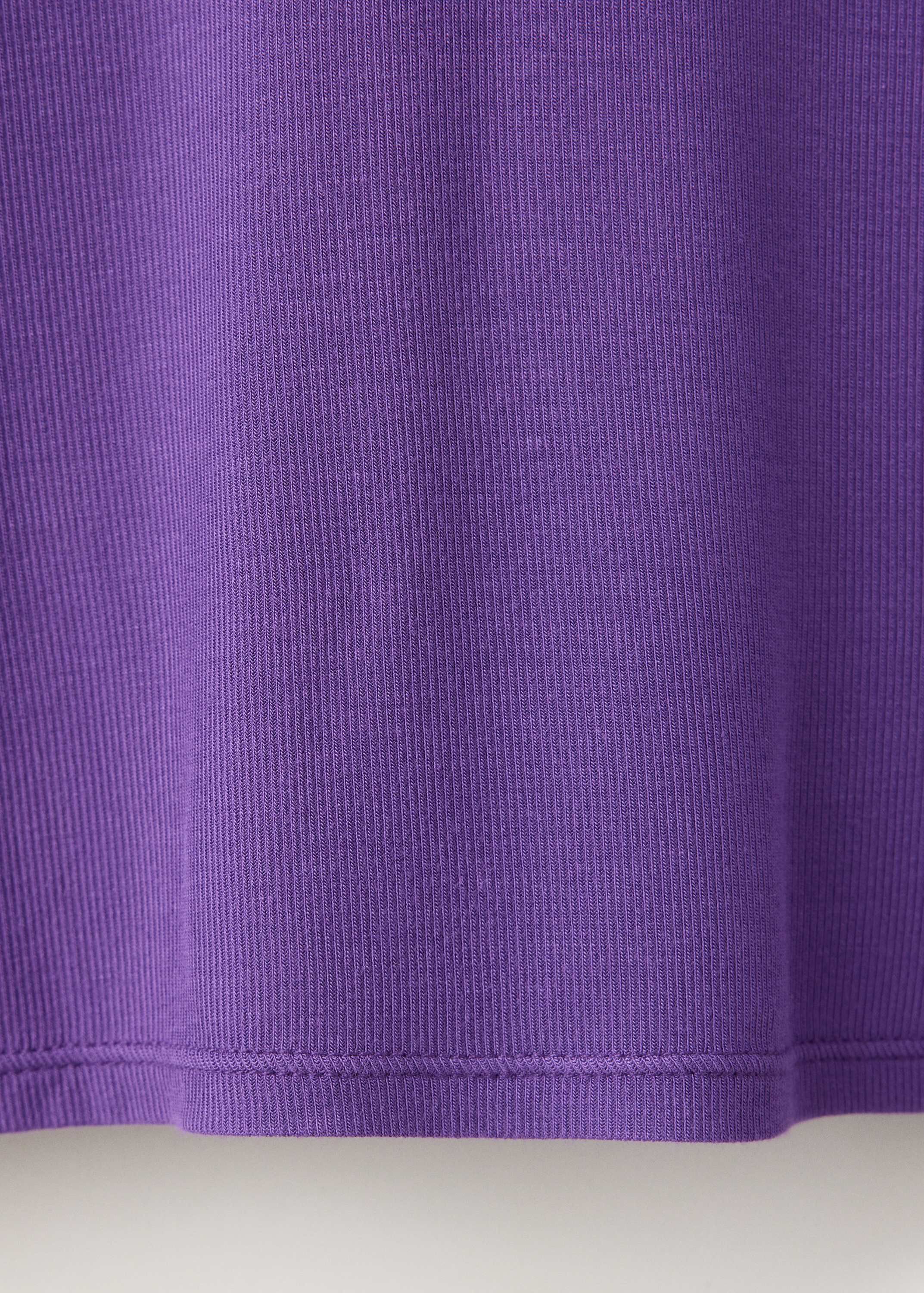 Ribbed high neck t-shirt