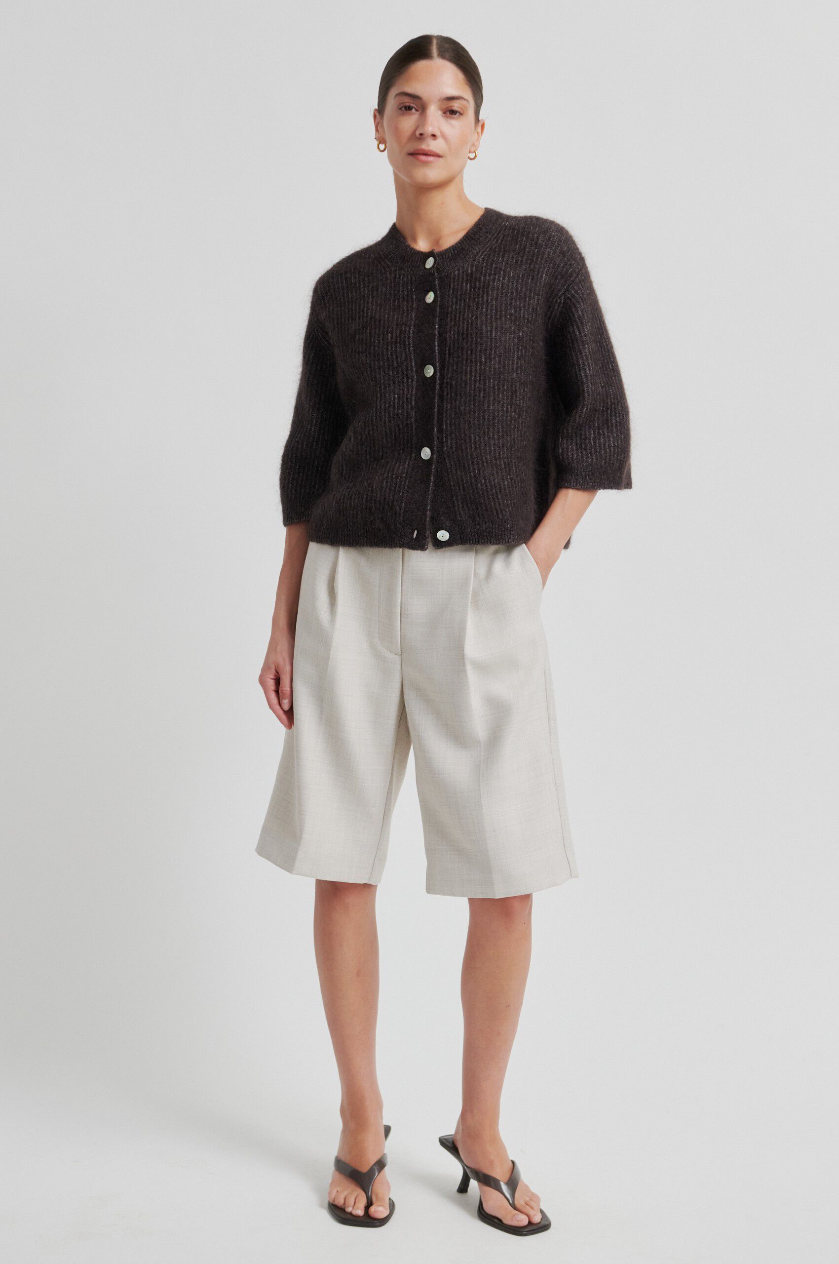 Andrea Knit Rib Cardigan