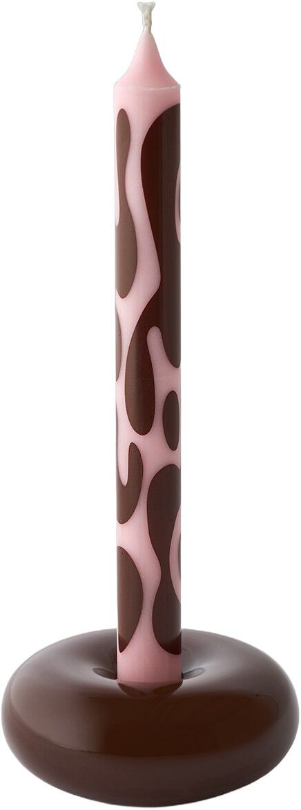 BOB CANDLE HOLDER, SMALL, BROWN