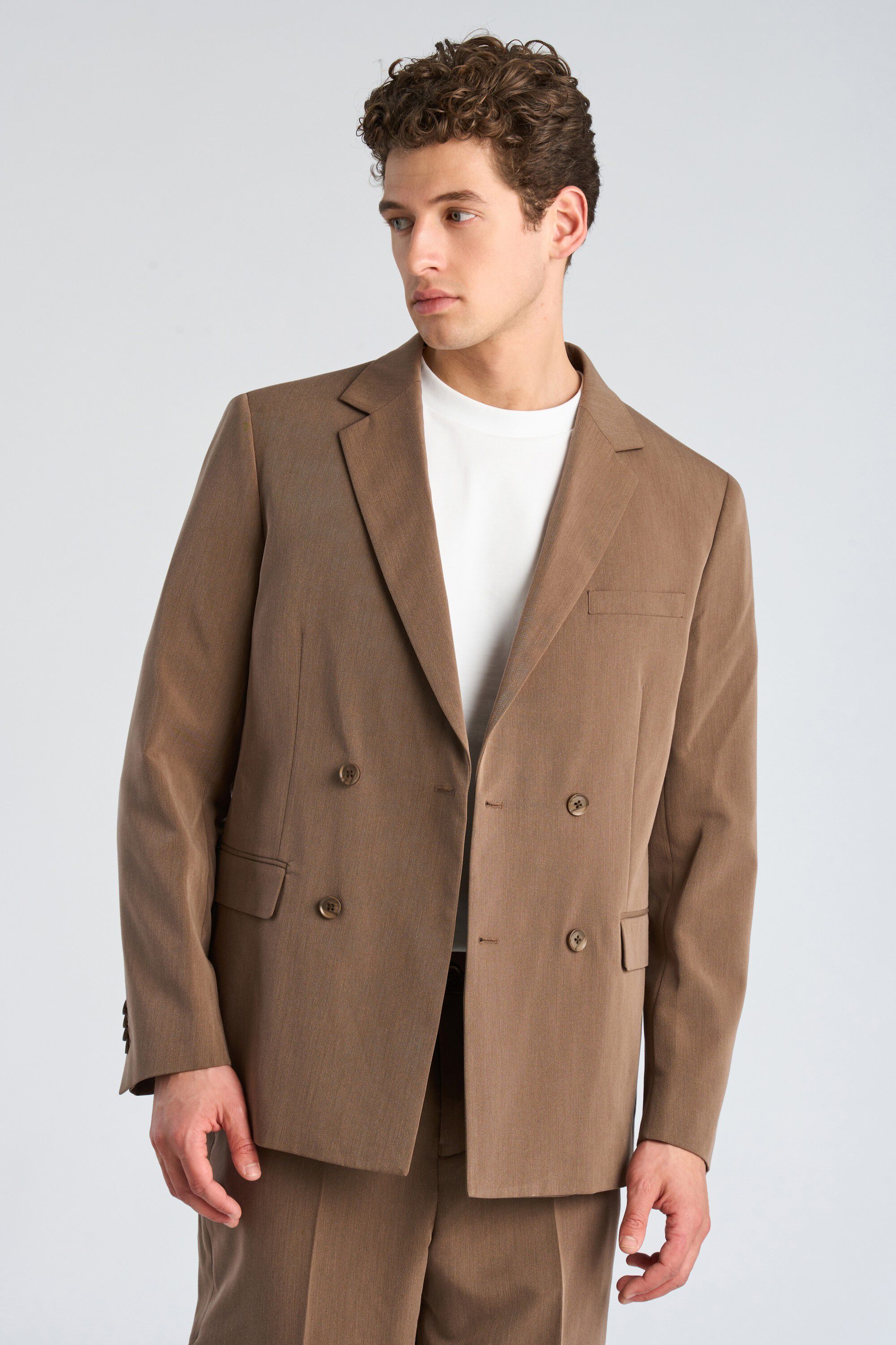 Fine twill stretch suit