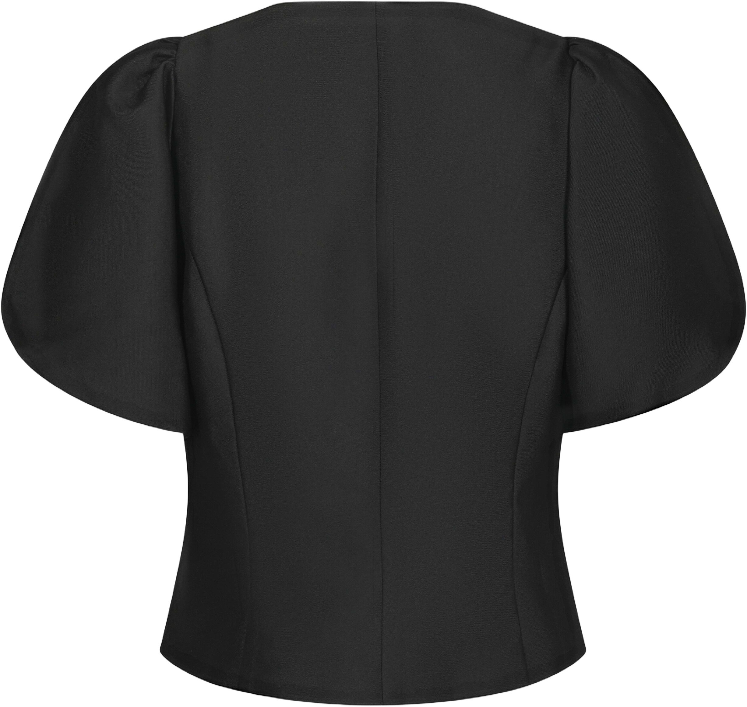 Anela Mandarin Dull Satin Blouse