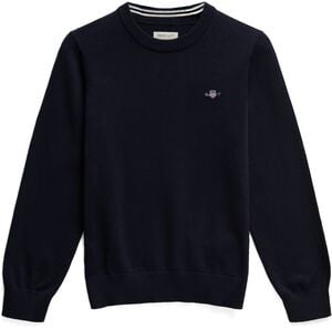 Shield Cotton Crew Neck Sweater