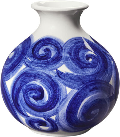 Tulle Vase H10.5 cm blå