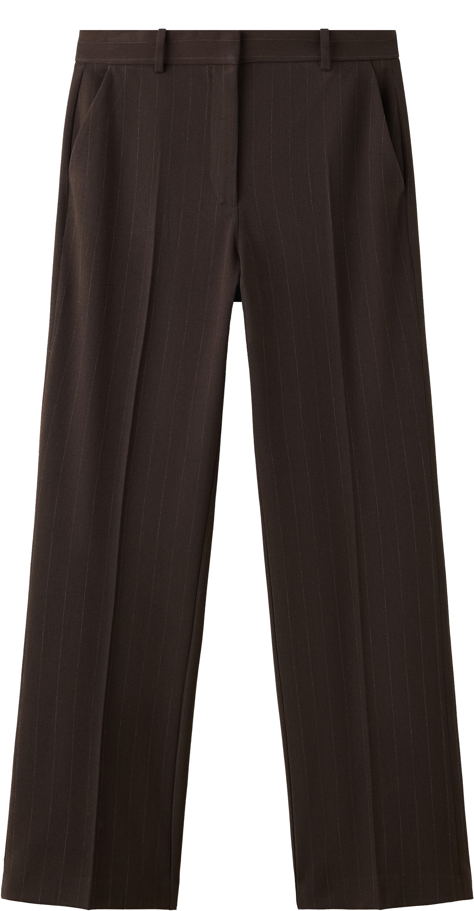 Pinstripe suit trousers