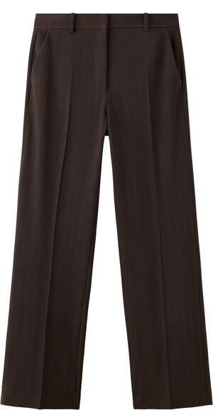 Pinstripe suit trousers
