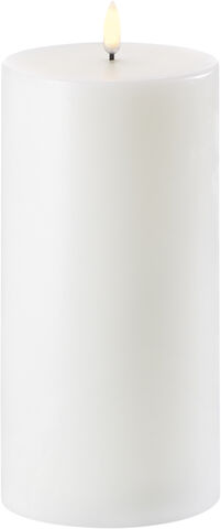 LED Pillar Candle - Nordic White - 10,1 x 25 cm