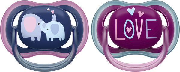 Philips Avent Ultra air sut - Pakke med2 - 18m+ girl