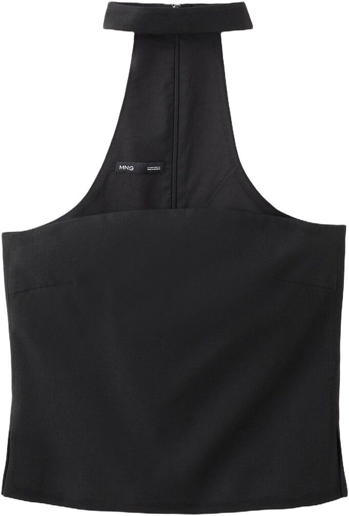 Halter-neck lyocell top