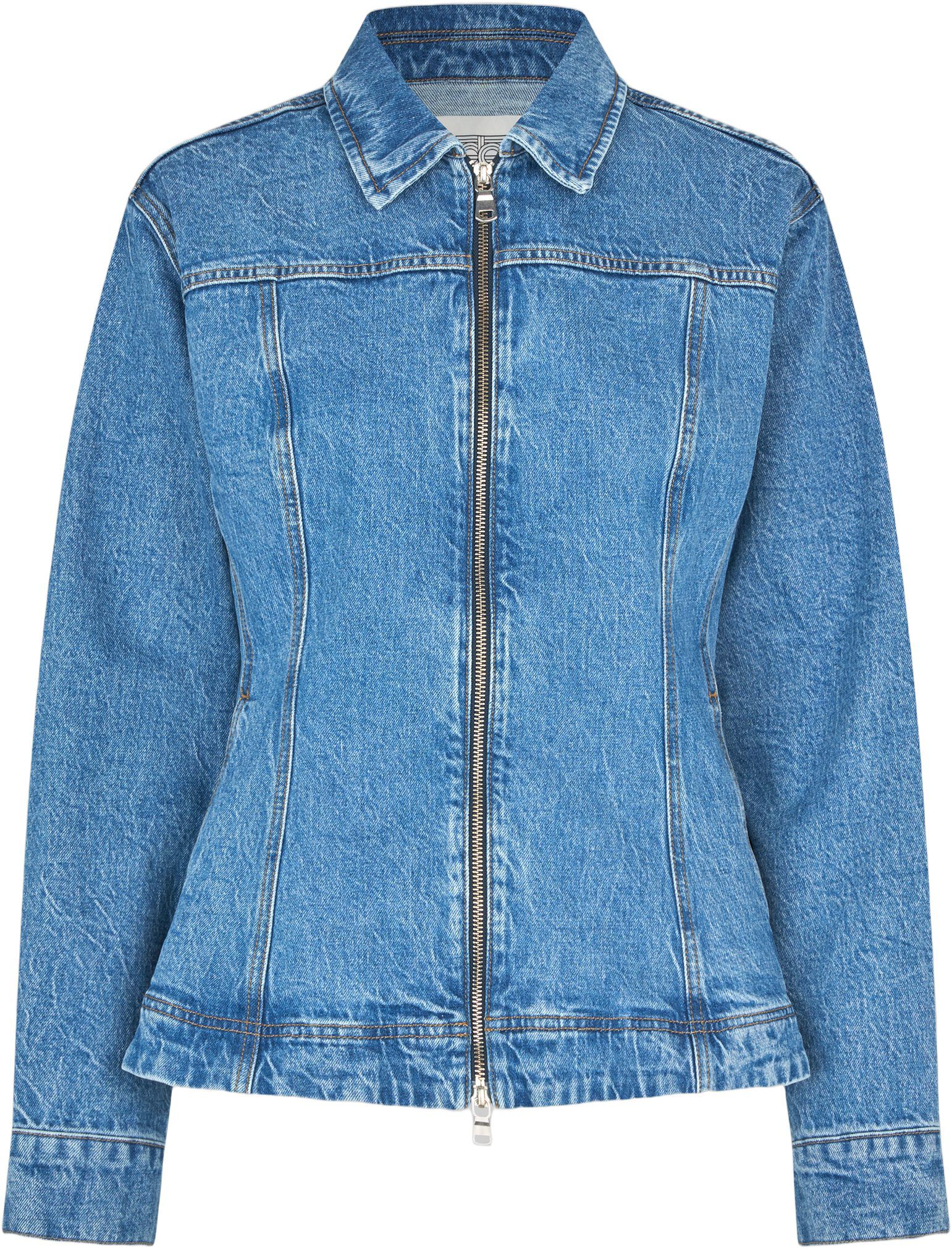 Belton Peplum Denim Jacket