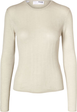 SLFNAJA LS WOOL KNIT O-NECK